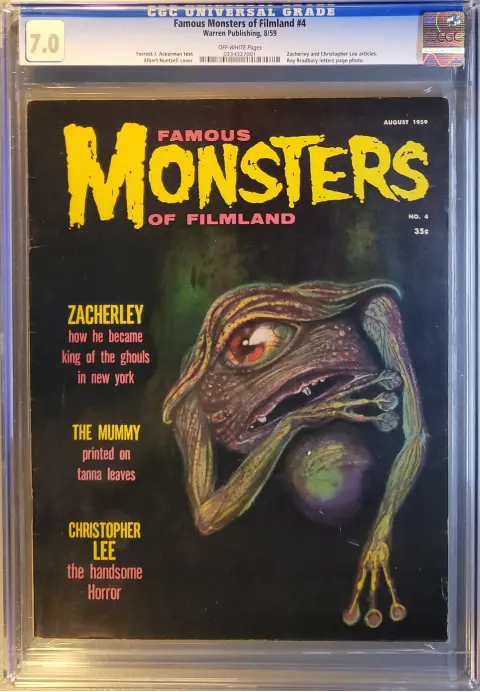 Famous Monsters of Filmland #4 CGC 7.0 OWP slab