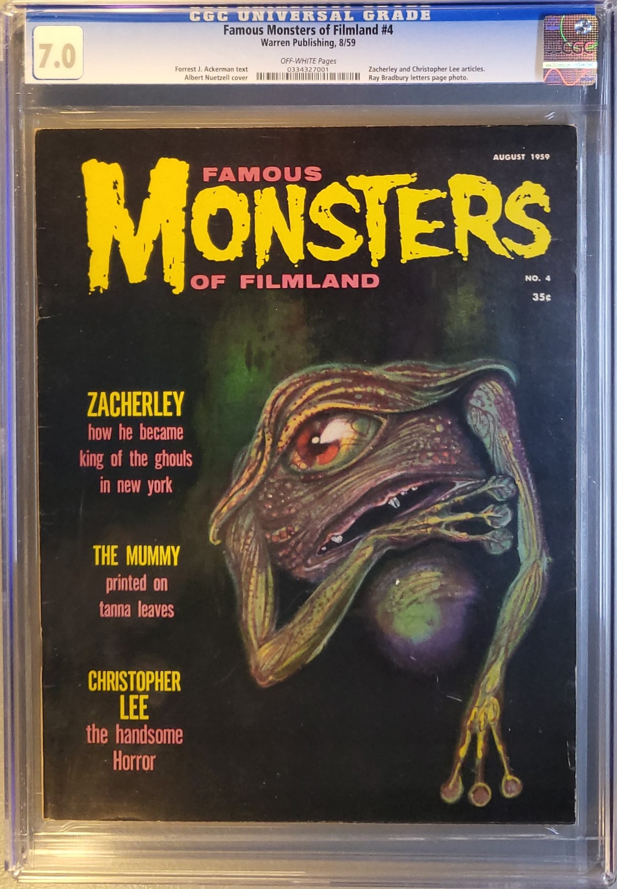 Famous Monsters of Filmland #4 — CGC 7.0