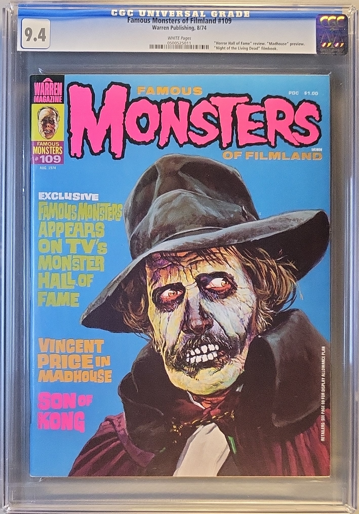 Famous Monsters of Filmland #109 — CGC 9.4