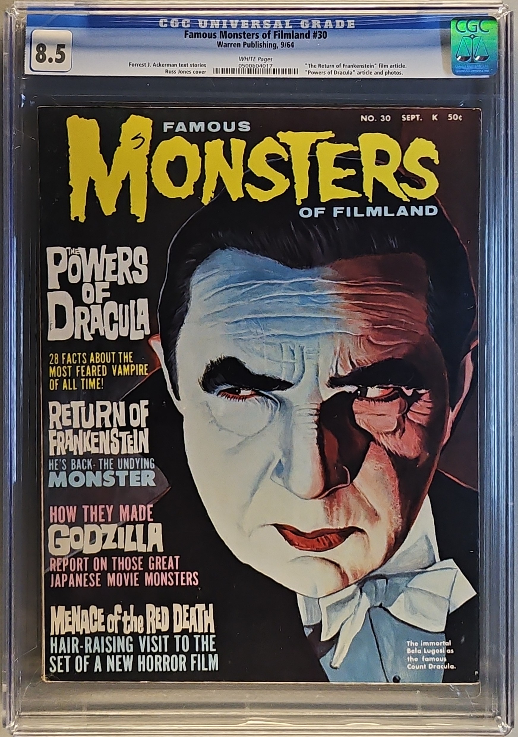 Famous Monsters of Filmland #30 — CGC 8.5