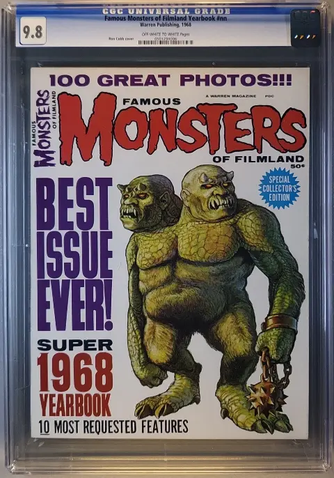 Famous Monsters of Filmland 1968 Yearbook CGC 9.8 OW/W slab