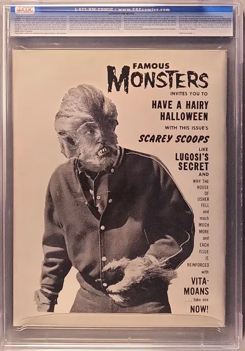 Famous Monsters of Filmland #9 — Back Cover