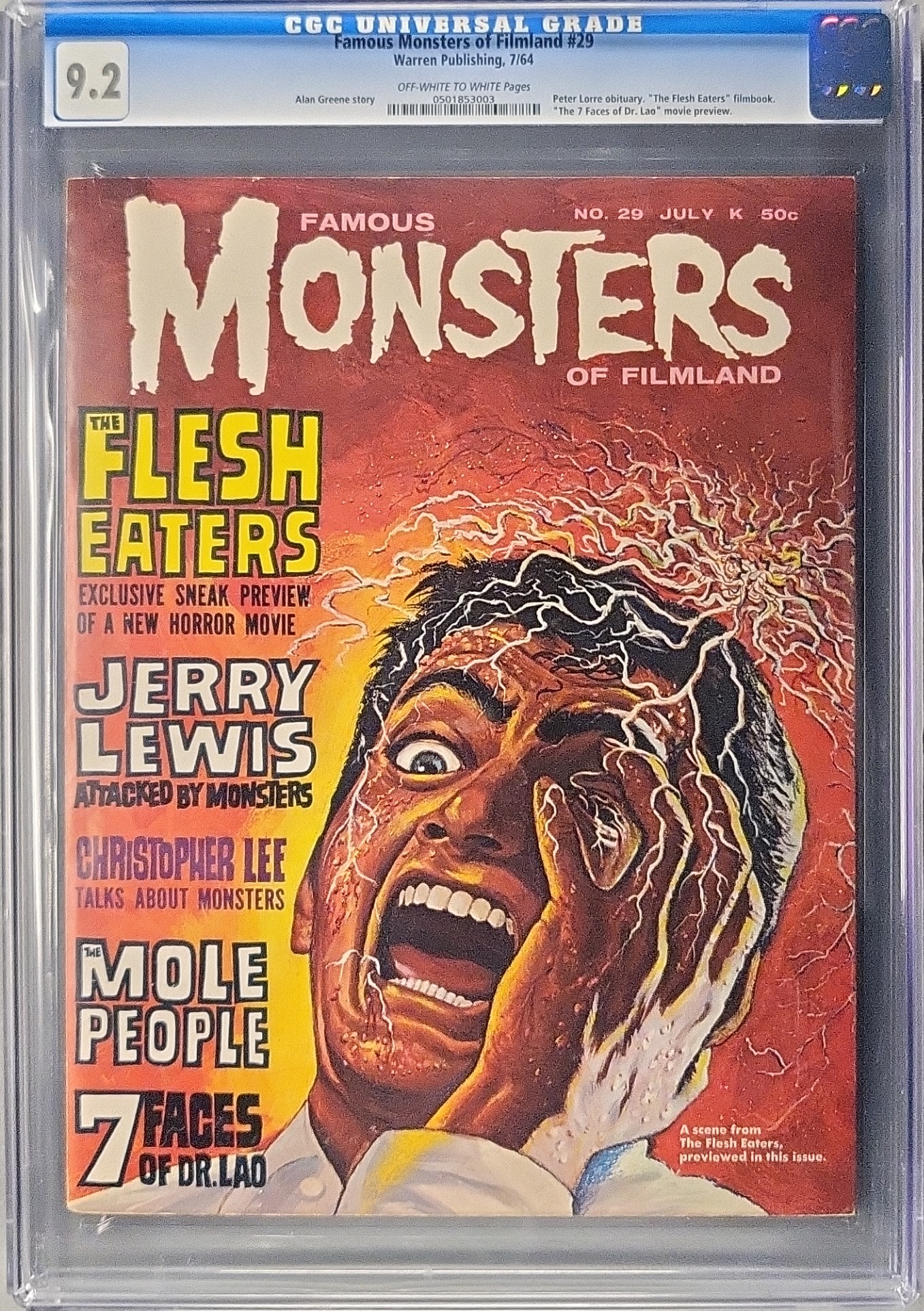 Famous Monsters of Filmland #29 CGC 9.2 OW/W slab