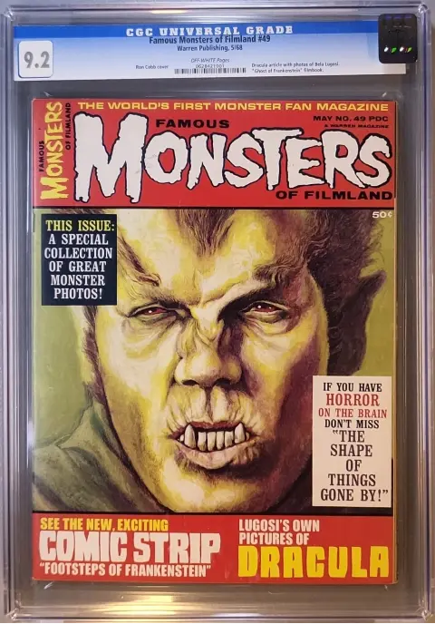 Famous Monsters of Filmland #49 CGC 9.2 OWP slab