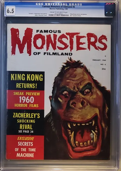 Famous Monsters of Filmland #6 CGC 6.5 CR/OW slab