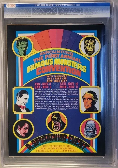 Famous Monsters of Filmland #113 — Back Cover