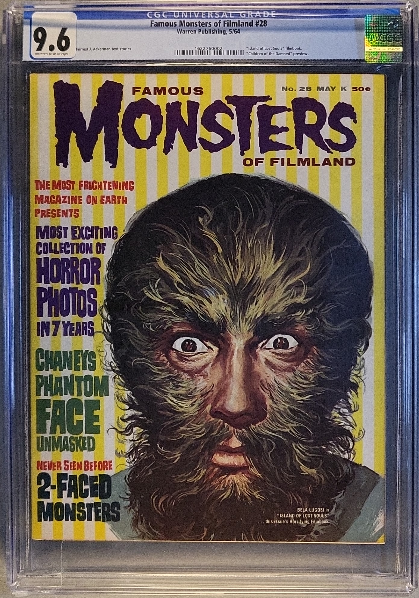 Famous Monsters of Filmland #28 CGC 9.6 OW/W slab