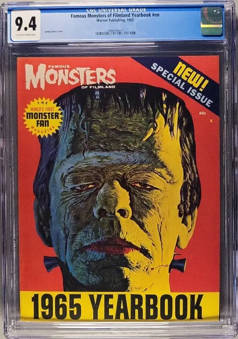 Famous Monsters of Filmland 1965 Yearbook CGC 9.4 OW/W slab