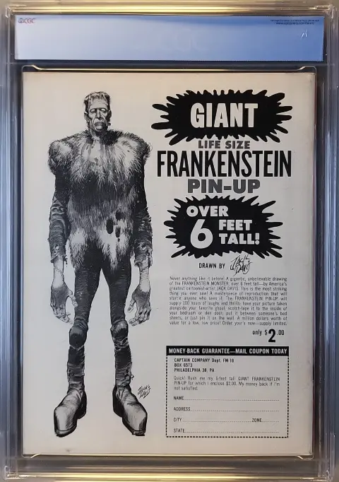 Famous Monsters of Filmland #18 — Back Cover