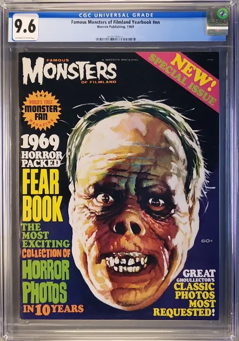 Famous Monsters of Filmland 1969 Yearbook CGC 9.6 OW/W slab