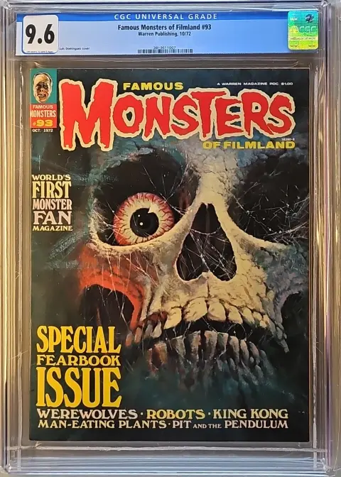 Famous Monsters of Filmland #93 CGC 9.6 OW/W slab