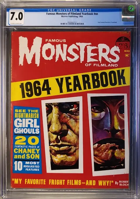 Famous Monsters of Filmland 1964 Yearbook CGC 7.0 OW/W slab