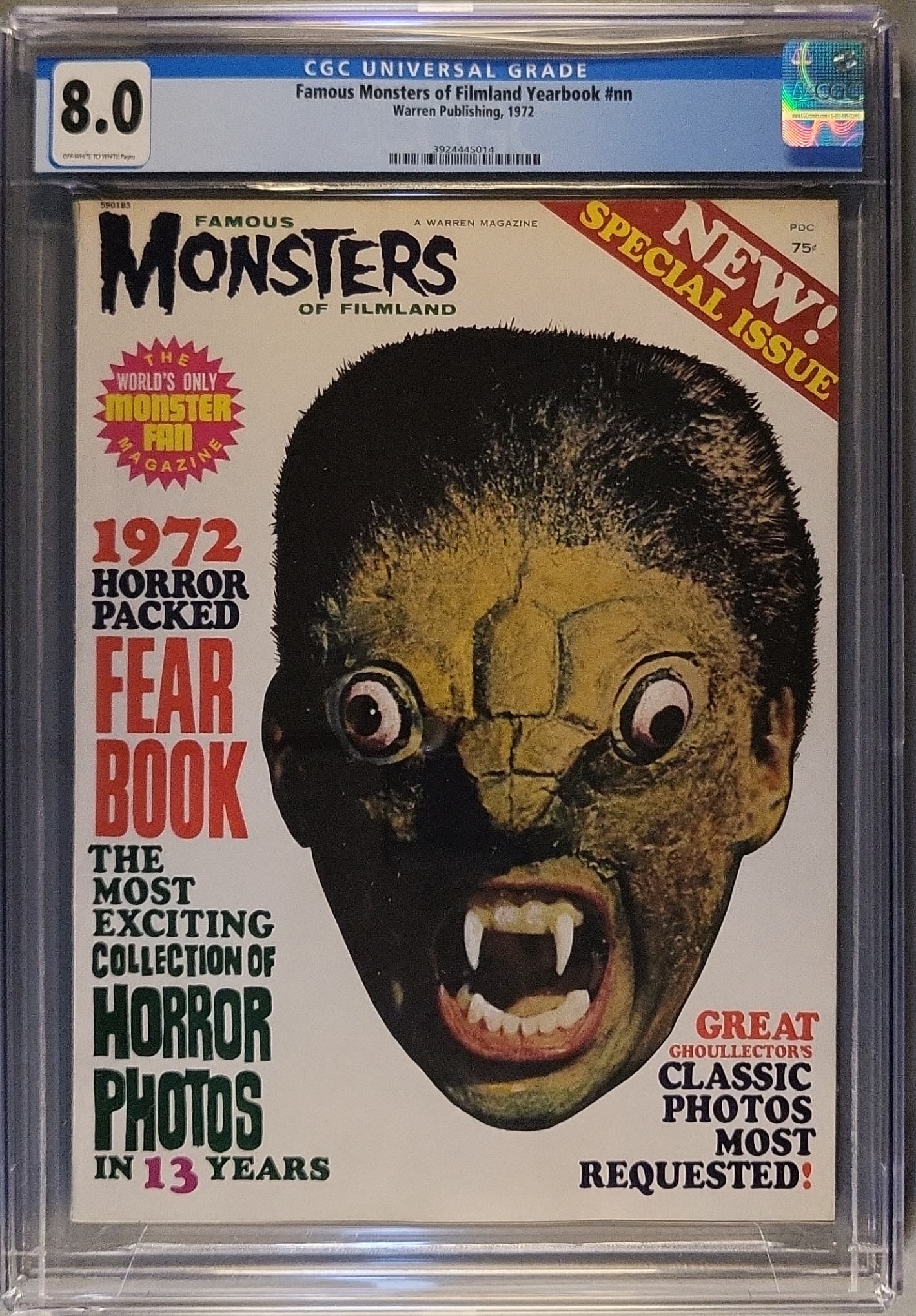 Famous Monsters of Filmland 1972 Yearbook — CGC 8.0