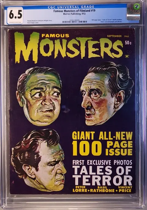 Famous Monsters of Filmland #19 CGC 6.5 OW/W slab