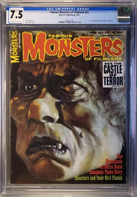 Famous Monsters of Filmland #33 CGC 7.5 OW/W slab