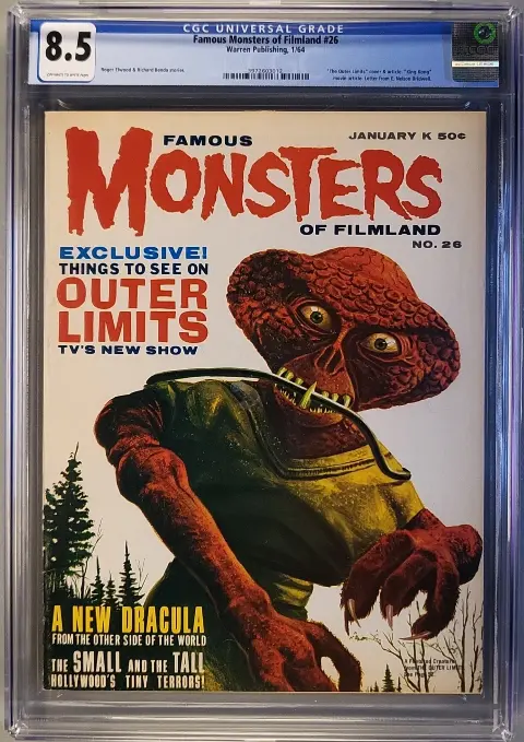 Famous Monsters of Filmland #26 CGC 8.5 OW/W slab