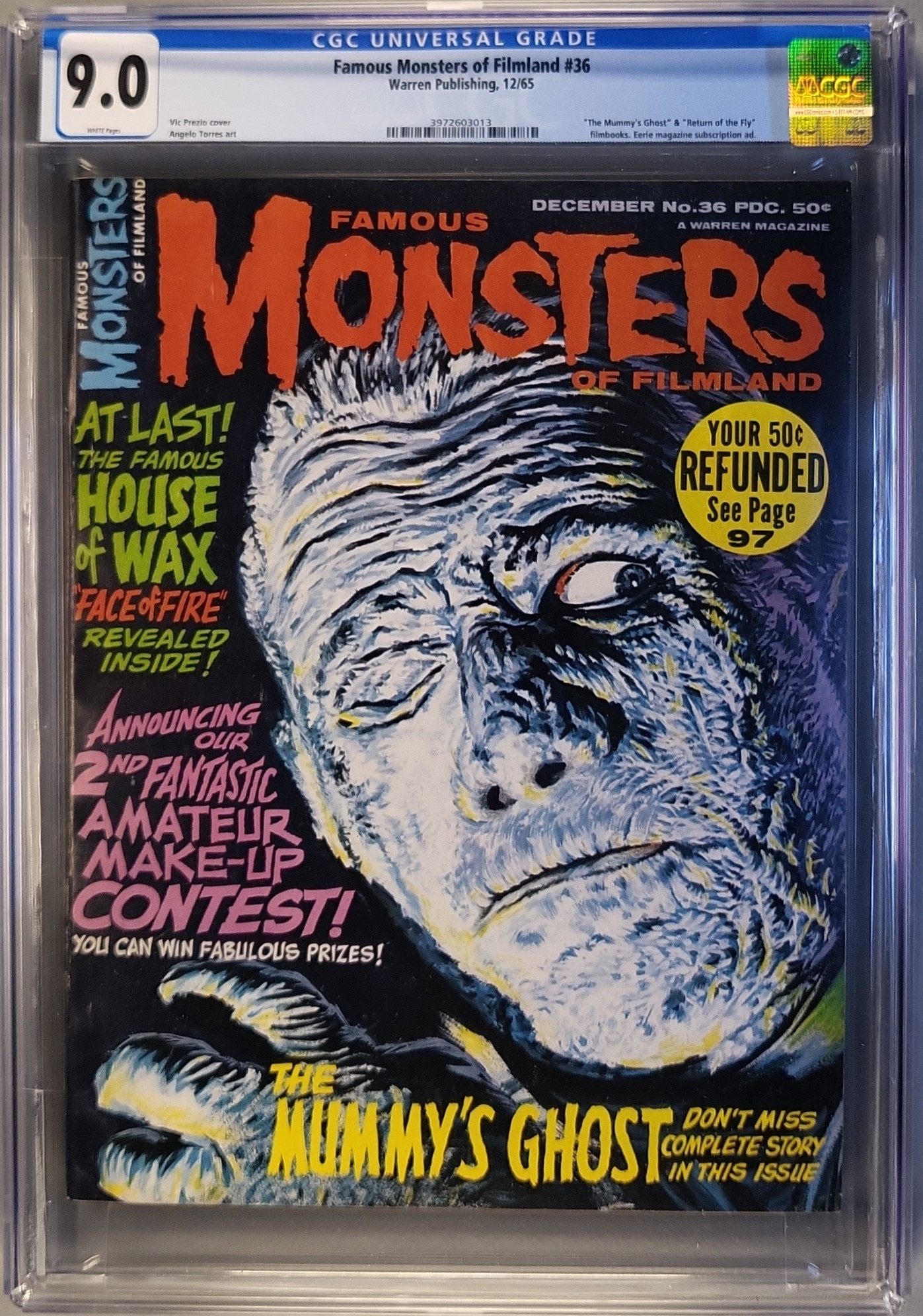 Famous Monsters of Filmland #36 — CGC 9.0