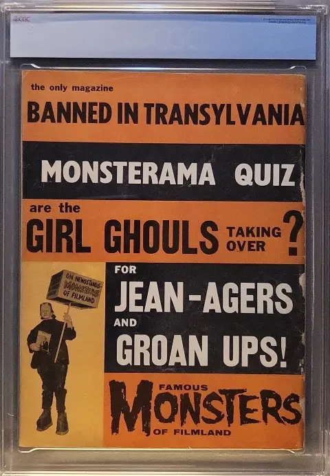 Famous Monsters of Filmland #2 — Back Cover