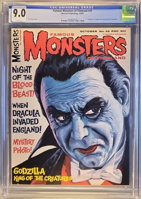 Famous Monsters of Filmland #35 CGC 9.0 OWP slab