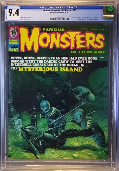 Famous Monsters of Filmland #68 CGC 9.4 CR/OW slab