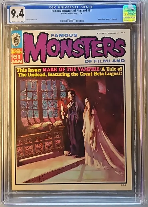 Famous Monsters of Filmland #61 CGC 9.4 OW/W slab