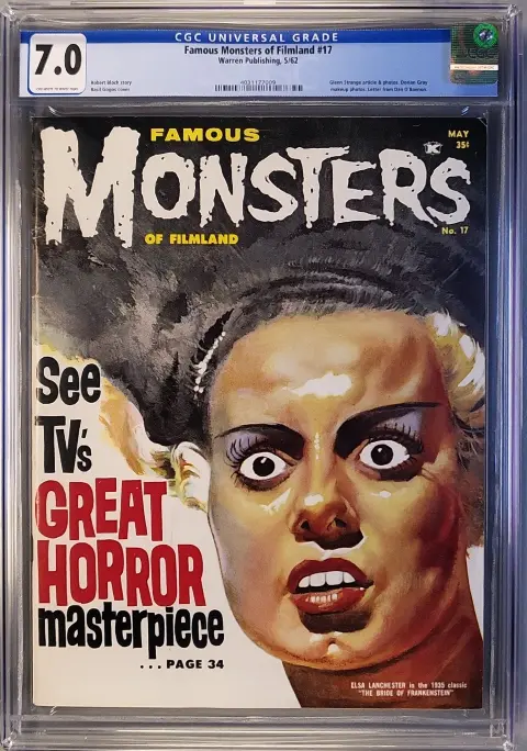 Famous Monsters of Filmland #17 CGC 7.0 OW/W slab