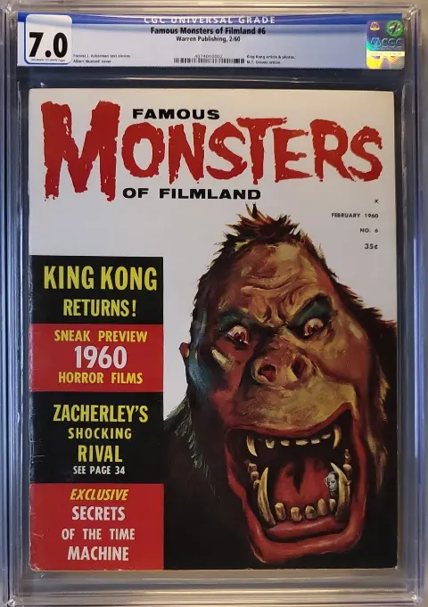 Famous Monsters of Filmland #6 CGC 7.0 OW/W slab