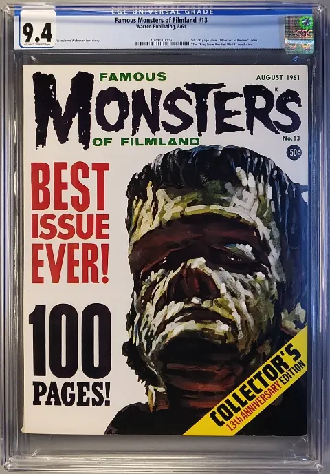Famous Monsters of Filmland #13 CGC 9.4 OW/W slab