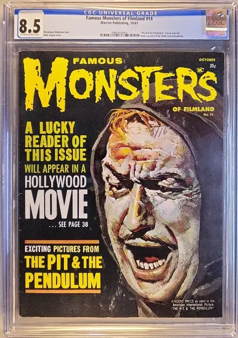 Famous Monsters of Filmland #14 CGC 8.5 OW/W slab