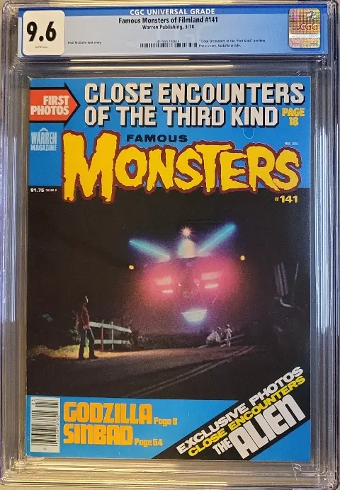 Famous Monsters of Filmland #141 CGC 9.6 White pages! slab