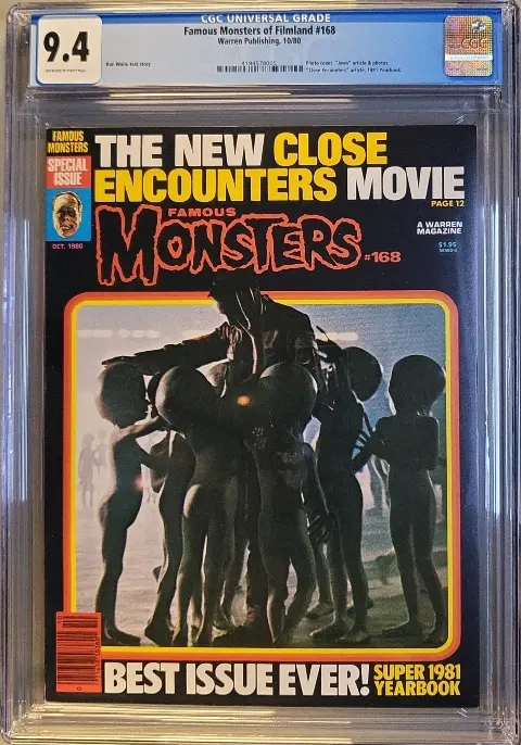 Famous Monsters of Filmland #168 CGC 9.4 OW/W slab