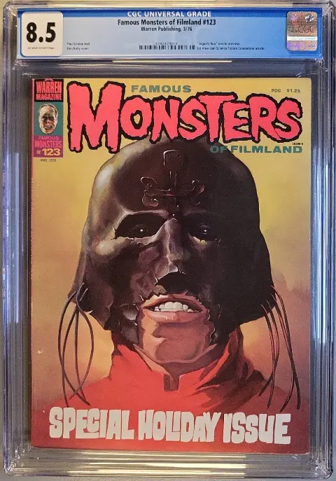 Famous Monsters of Filmland #123 CGC 8.5 OW/W slab