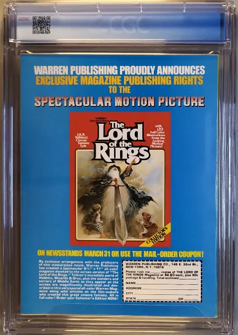 Famous Monsters of Filmland #153 — Back Cover