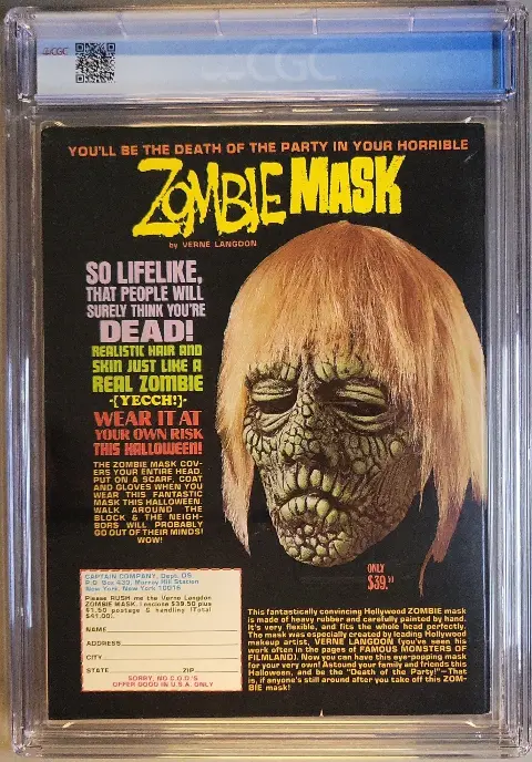 Famous Monsters of Filmland #102 — Back Cover