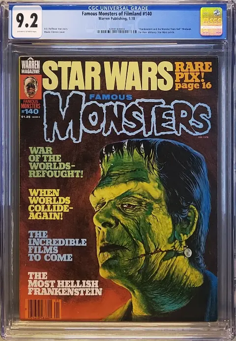 Famous Monsters of Filmland #140 CGC 9.2 OW/W slab