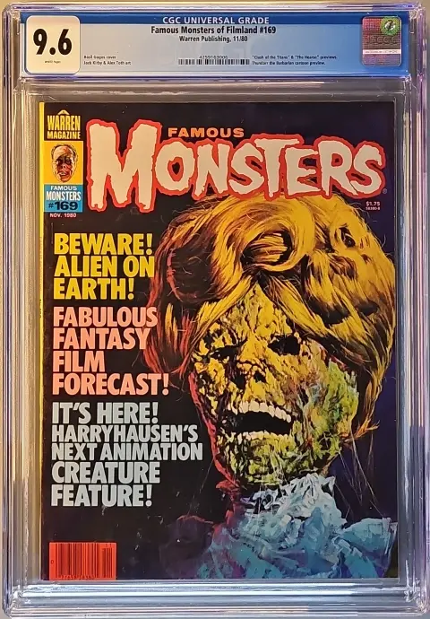 Famous Monsters of Filmland #169 CGC 9.6 White Pages! slab
