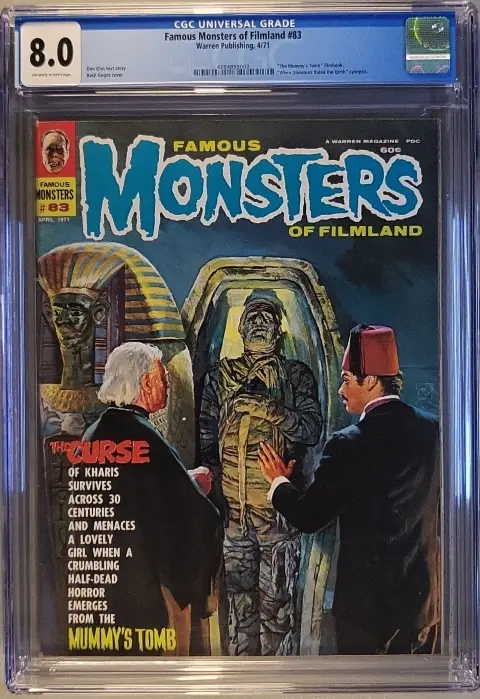 Famous Monsters of Filmland #83 CGC 8.0 OW/W slab