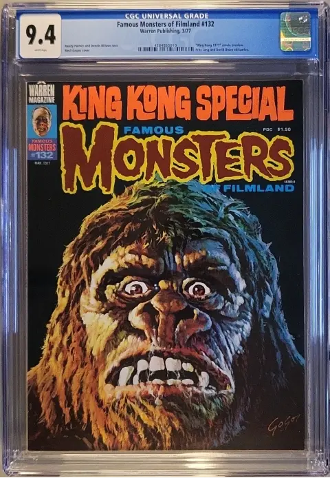 Famous Monsters of Filmland #132 CGC 9.4 White pages! slab