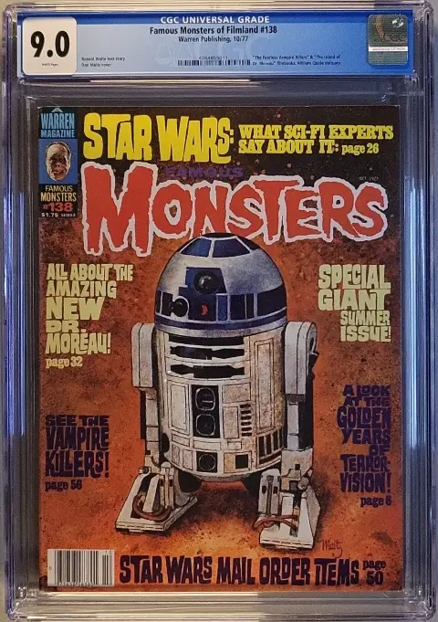 Famous Monsters of Filmland #138 CGC 9.0 White pages! slab