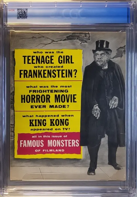 Famous Monsters of Filmland #1 — Back Cover