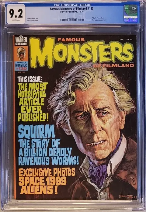 Famous Monsters of Filmland #130 CGC 9.2 White pages! slab