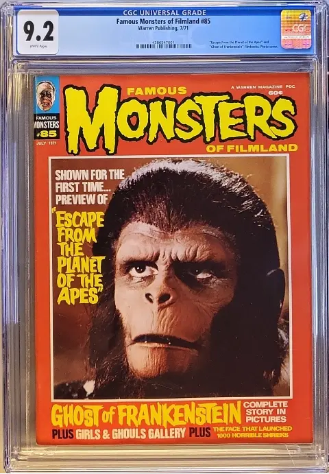 Famous Monsters of Filmland #83 CGC 9.2 White pages! slab