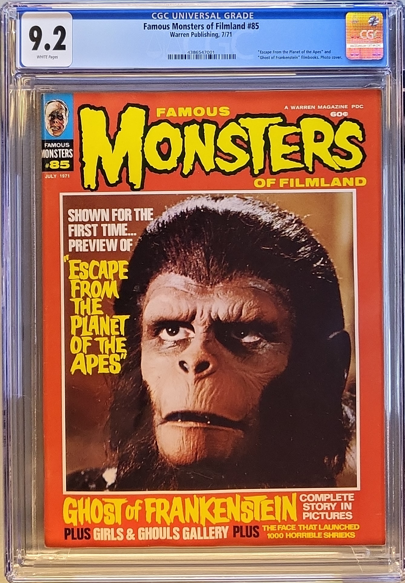Famous Monsters of Filmland #83 — CGC 9.2