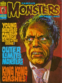 Famous Monsters of Filmland issue #134 May 1977 cover by Basil Gogos featuring menacing Mr. Hyde transformation
