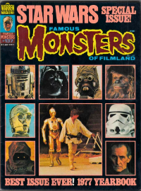 Famous Monsters of Filmland issue #137 September 1977 cover featuring cast photos from Star Wars
