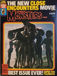 Famous Monsters of Filmland issue #168 October 1980 cover featuring color still of Richard Dreyfuss with aliens from Close Encounters of the Third Kind Special Edition