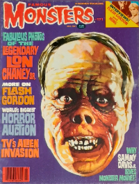 Famous Monsters of Filmland issue #171 March 1981 cover featuring Basil Gogos-style painting of Lon Chaney as The Phantom of the Opera