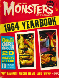 Famous Monsters of Filmland 1964 Yearbook cover featuring details from issues #9 (Vincent Price) and #10 (Claude Rains)