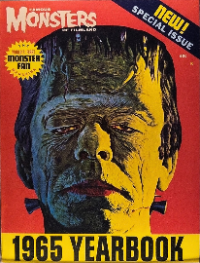 Famous Monsters of Filmland 1965 Yearbook cover featuring Glenn Strange as Frankenstein Monster