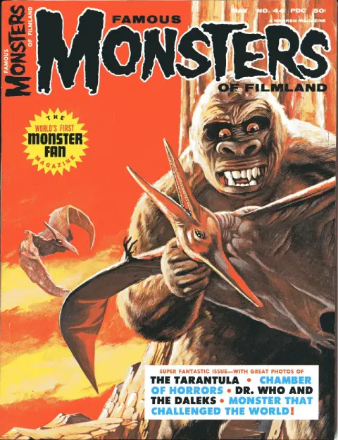 Famous Monsters of Filmland #44 cover painting of King Kong by Dan Adkins